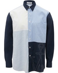 Chemise à manches longues à patchwork multicolore JW Anderson