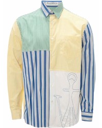 Chemise à manches longues à patchwork multicolore JW Anderson