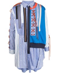 Chemise à manches longues à patchwork multicolore Viktor & Rolf