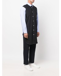 Chemise à manches longues à patchwork noire Comme Des Garcons SHIRT