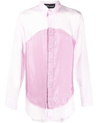 Chemise à manches longues à patchwork rose Edward Cuming