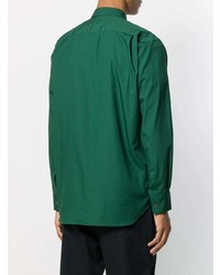 Chemise à manches longues à patchwork verte Comme Des Garcons SHIRT