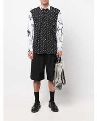 Chemise à manches longues á pois noire Comme Des Garcons SHIRT