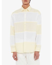 Chemise à manches longues à rayures horizontales jaune JW Anderson