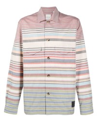 Chemise à manches longues à rayures horizontales multicolore Paul Smith