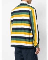 Chemise à manches longues à rayures horizontales multicolore Sunnei