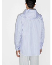 Chemise à manches longues à rayures verticales blanc et bleu Comme Des Garcons SHIRT