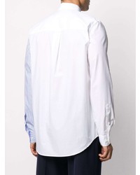 Chemise à manches longues à rayures verticales blanc et bleu Stella McCartney