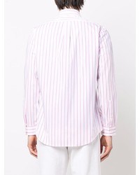 Chemise à manches longues à rayures verticales blanc et rouge Polo Ralph Lauren