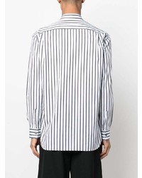 Chemise à manches longues à rayures verticales blanche et noire Comme Des Garcons SHIRT