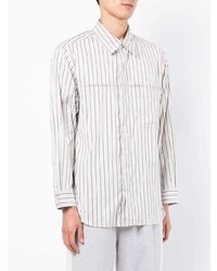 Chemise à manches longues à rayures verticales blanche et noire 3.1 Phillip Lim