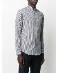 Chemise à manches longues à rayures verticales blanche et noire Polo Ralph Lauren