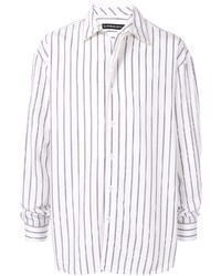 Chemise à manches longues à rayures verticales blanche et noire Y/Project