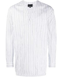 Chemise à manches longues à rayures verticales blanche 3.1 Phillip Lim