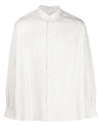 Chemise à manches longues à rayures verticales blanche Ambush