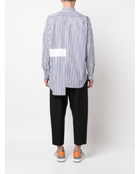 Chemise à manches longues à rayures verticales blanche Comme Des Garcons SHIRT