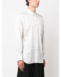 Chemise à manches longues à rayures verticales blanche Comme Des Garcons SHIRT