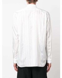 Chemise à manches longues à rayures verticales blanche Comme Des Garcons SHIRT