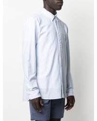 Chemise à manches longues à rayures verticales blanche Tommy Hilfiger