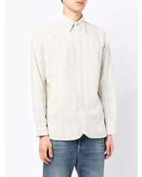 Chemise à manches longues à rayures verticales blanche Polo Ralph Lauren