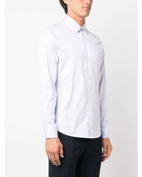 Chemise à manches longues à rayures verticales blanche FURSAC