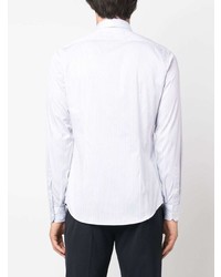 Chemise à manches longues à rayures verticales blanche FURSAC