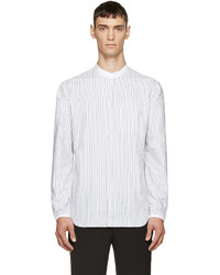 Chemise à manches longues à rayures verticales blanche Tim Coppens