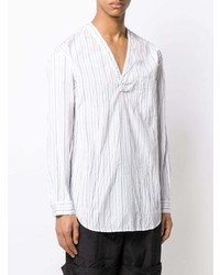 Chemise à manches longues à rayures verticales blanche 3.1 Phillip Lim