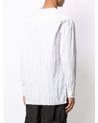 Chemise à manches longues à rayures verticales blanche 3.1 Phillip Lim