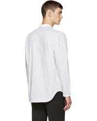 Chemise à manches longues à rayures verticales blanche Tim Coppens