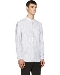 Chemise à manches longues à rayures verticales blanche Tim Coppens