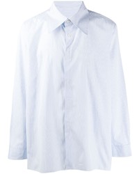 Chemise à manches longues à rayures verticales bleu clair Camiel Fortgens