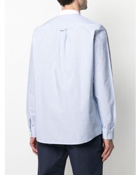 Chemise à manches longues à rayures verticales bleu clair A.P.C.