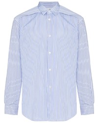 Chemise à manches longues à rayures verticales bleu clair Comme Des Garcons SHIRT