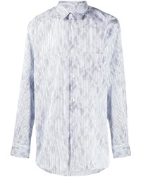 Chemise à manches longues à rayures verticales bleu clair Comme Des Garcons SHIRT