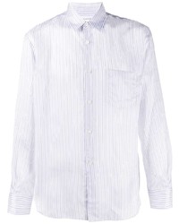 Chemise à manches longues à rayures verticales bleu clair Comme Des Garcons SHIRT