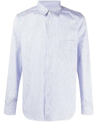 Chemise à manches longues à rayures verticales bleu clair Comme Des Garcons SHIRT