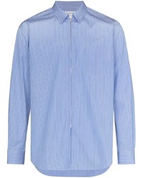 Chemise à manches longues à rayures verticales bleu clair Comme Des Garcons SHIRT