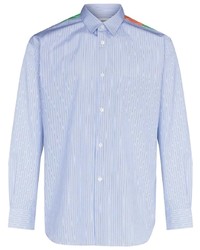 Chemise à manches longues à rayures verticales bleu clair Comme Des Garcons SHIRT