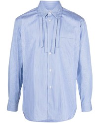 Chemise à manches longues à rayures verticales bleu clair Comme Des Garcons SHIRT