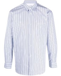 Chemise à manches longues à rayures verticales bleu clair Comme Des Garcons SHIRT