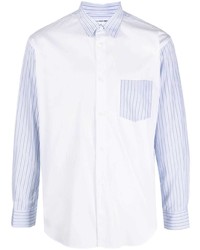 Chemise à manches longues à rayures verticales bleu clair Comme Des Garcons SHIRT