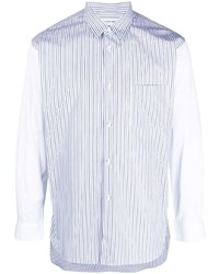 Chemise à manches longues à rayures verticales bleu clair Comme Des Garcons SHIRT