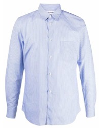 Chemise à manches longues à rayures verticales bleu clair Comme Des Garcons SHIRT