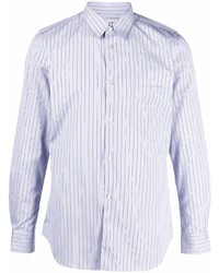 Chemise à manches longues à rayures verticales bleu clair Comme Des Garcons SHIRT