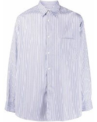 Chemise à manches longues à rayures verticales bleu clair Comme Des Garcons SHIRT