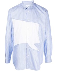 Chemise à manches longues à rayures verticales bleu clair Comme Des Garcons SHIRT