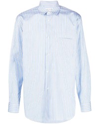 Chemise à manches longues à rayures verticales bleu clair Comme Des Garcons SHIRT