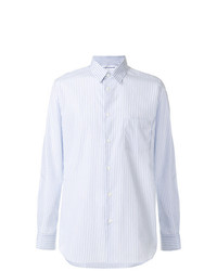 Chemise à manches longues à rayures verticales bleu clair Comme Des Garcons SHIRT