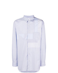 Chemise à manches longues à rayures verticales bleu clair Comme Des Garcons SHIRT